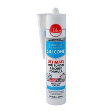 TIMCO Anti Schimmel Sanitär Silikon Dichtmasse Küche Dusche Bad weiß/klar