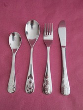 Kinderbesteck Kleiner König  4-teilig  Edelstahl 18-10 gebraucht