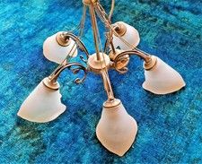 schöne Lampe im Jugendstil Retro ca. 70er Jahre funktioniert einwandfrei