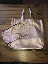 abro calf shimmer bag Shopper Beuteltasche roségold UVP 199,95 EUR NEU! **RAR**