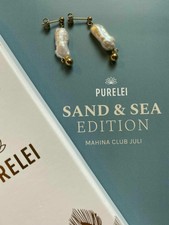 Purelei Mahina Ohrringe gold/weiß 'Kahakai'