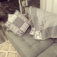 Wolle Decke H logo Kaschmir Werfen Plaid Decken Sofa Flugzeug Blanket 140*170cm