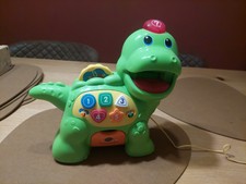 VTech Fütter-mich Dino Kinder Spielzeug mit 8 Chips Lernspiel