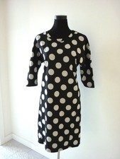 Kleid Damen Gr. M Winterkleid Schwarz-Grau gepunktet   **TOP**