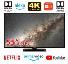 Telefunken TV 55 Zoll Fernseher Smart HDR 4K UHD HDR Ultra HD 55"