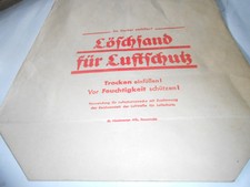 Papiertüte Löschsand für Luftschutz vor 1945( Nr.2 rot )