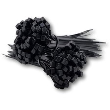 Kabelbinder  SCHWARZ oder NATUR  viele verschiedene Größen  10 bis 1000 Stück