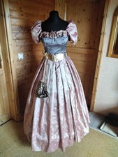 KORSAGEN Kleid 4tlg.,gr.36/38,rosegold,Pailletten Ballkleid,Western,Saloon