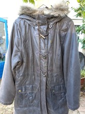 Winterjacke Damen Gr. 50 braun/olivgrün kaum getragen, schön warm, viele Details