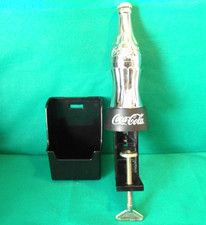 Original Coca Cola Coke Flasche Chrom Zähler Klemme Bar montiert Pub Flaschenöffner