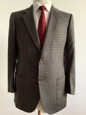 BRIONI Roma 48 Tweed Sakko 2 emaillierte Knöpfe 2 lange Vents handmade in Italy