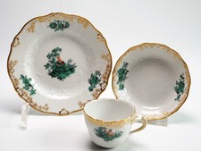 Meissen Mokkagedeck Watteau Figur-Malerei 273124 Teller UT Tasse 3 tlg. 1. Wahl