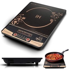 Induktionskochplatte 2000W Tragbar Induktion Kochplatte Kochfeld Einzel Retoo