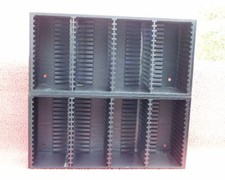 2 St. CD Regal für je 60 CDs Federmachanik Schwarz Sehr Guter Zustand (Int.12)