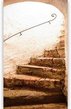 Murimage Türtapete Treppe 86x200cm Stufen Eingang Tür Schloss Vintage Rustikal