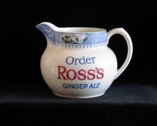 ROSS'S GINGER ALE TONIC WASSER WERBUNG BIER WHISKEY KRUG NEUWERTIG