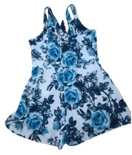 Jumpsuit, Overall , Dress Sommer Blau Weiß Gr 40 Neuwertig Sexy