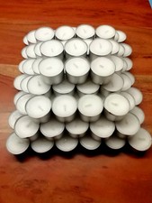 ?Teelichter 50-1000 Stück 4h Brenndauer Kerzen Rußfrei Gastro Teelichte Weiß?