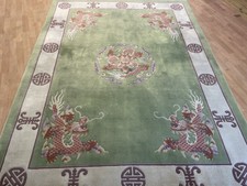 Absolute Spitze China Peking Drachen  Handgeknüpft Schön Rot 280x180 Kl 206580