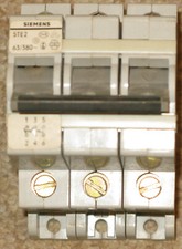 Lasttrennschalter Siemens 5 ST 2 - Hauptschalter 380 V - 63 Amp.
