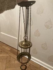 Antik Öllampe Hängerahmen klein