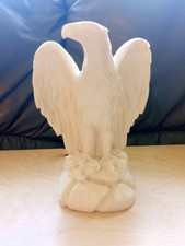 Vintage American Eagle Alabaster Skulptur 19 CMS hoch x 15 cm über