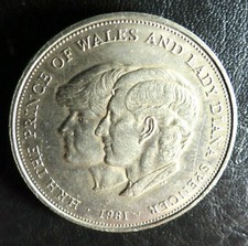 Gedenkmedaille, Hochzeit Prinz Charles mit Lady Diana, Cu-Ni, 1981, vorzüglich