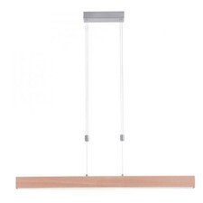 Pendelleuchte Braun Amanda Holz Dekor dimmbar verstellbar CCT Touch Hängelampe