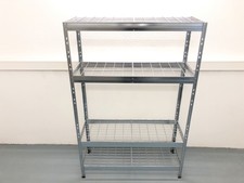 Schwerlastregal mit Stahlgitter Boden 120 x 45 x 180cm 250 kg pro Boden verzinkt