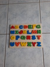 Steckpuzzle ABC aus Holz 30 x 23 cm Holzpuzzle Lernpuzzle Buchstabenpuzzle