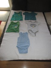 5x Kinder, Baby, Jungen Kleidung Body langarm T-Shirt, Achselshirt Gr. 80/86  B9