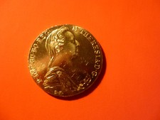 Taler Maria Theresia    vergoldet Durchmesser 4cm