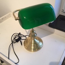 Lampe Berliner Messinglampe Schreibtischlampe Leselampe