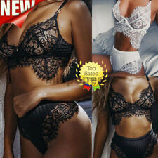 Sexy Damen Dessous Reizwäsche Hohle Spitze Babydoll Unterwäsche Nachtwäsche