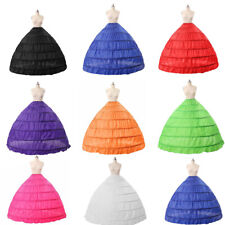 6 Ringe Klassisch Reifrock TÜllrock Petticoat Kleid Brautkleid Rockstütze Dress