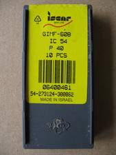 10 Wendeschneidplatten GIMF-608, IC 54, P 40 ISCAR neu #H