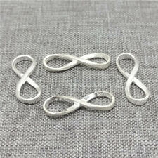 8pcs 925 Sterling Silber kleine Infinity Verbinder Charms für Armband Necklac