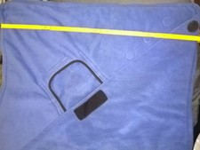 Hoppediz Einschlagdecke Babyschale Fleece blau wie neu