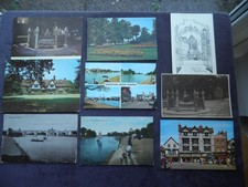 9 Postkarten von Kingston-upon-Thames, Canbury Gardens, Krönungsstein, Markt