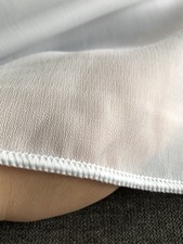 Gardinenstoff Fenster Scheibe Vorhangstoff Stoff rein weiß Höhe 3 m transparent