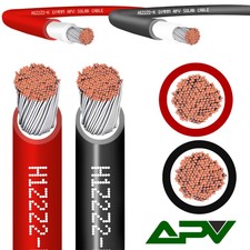 SOLARKABEL SOLARLEITUNG PHOTOVOLTAIK PV ROT SCHWARZ KABEL 4MM² 6MM² 1-100m