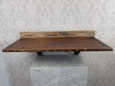 großes VINTAGE-Wandregal: Massivholz, antikbeize, 82x36cm, handgefertigt