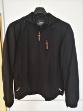 Herren Windbreaker Kapuze Regen Jacke Outdoor Windbreaker Übergangs Radsport    