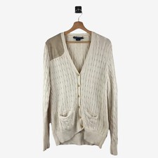 Ralph Lauren Damen klobige Strick-Strick-Cardigan cremefarben | Größe XLarge (XL)