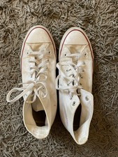 Converse All Star Chucks, Gr. 46,5 UK 12, Weiß - Retro