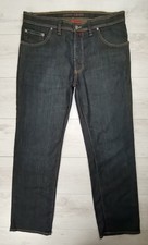 PIERRE CARDIN HERREN DENIM JEANS HOSE DESIGNER RARE DESTROYED RETRO BOHO W36 L32