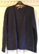 Weiße Stuff Alpaka Mischung langärmelige lila Strickjacke 12 hervorragend