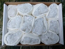  Tablett Naturkristallgeoden Kristalle Großhandel Restposten Fossilien, Fossilien 