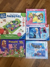 Puzzlepaket Spiel Kinder  Mädchen 5 Stück Elsa,Prinzessin,Mäuschenspiel