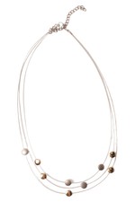 BOCCIA Damen Halskette Metall silber